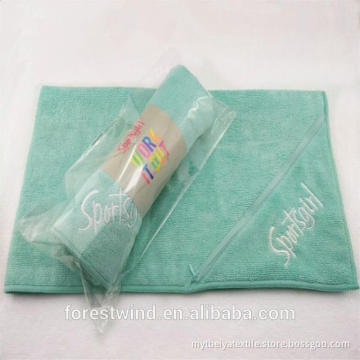 Cheap Embroidery Logo Microfiber Pocket Gym Towel